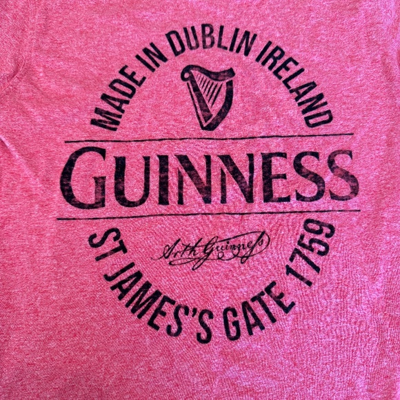 Ladies Guinness Made In Dublin Bottle Label T-Shirt - Picture 4 of 5